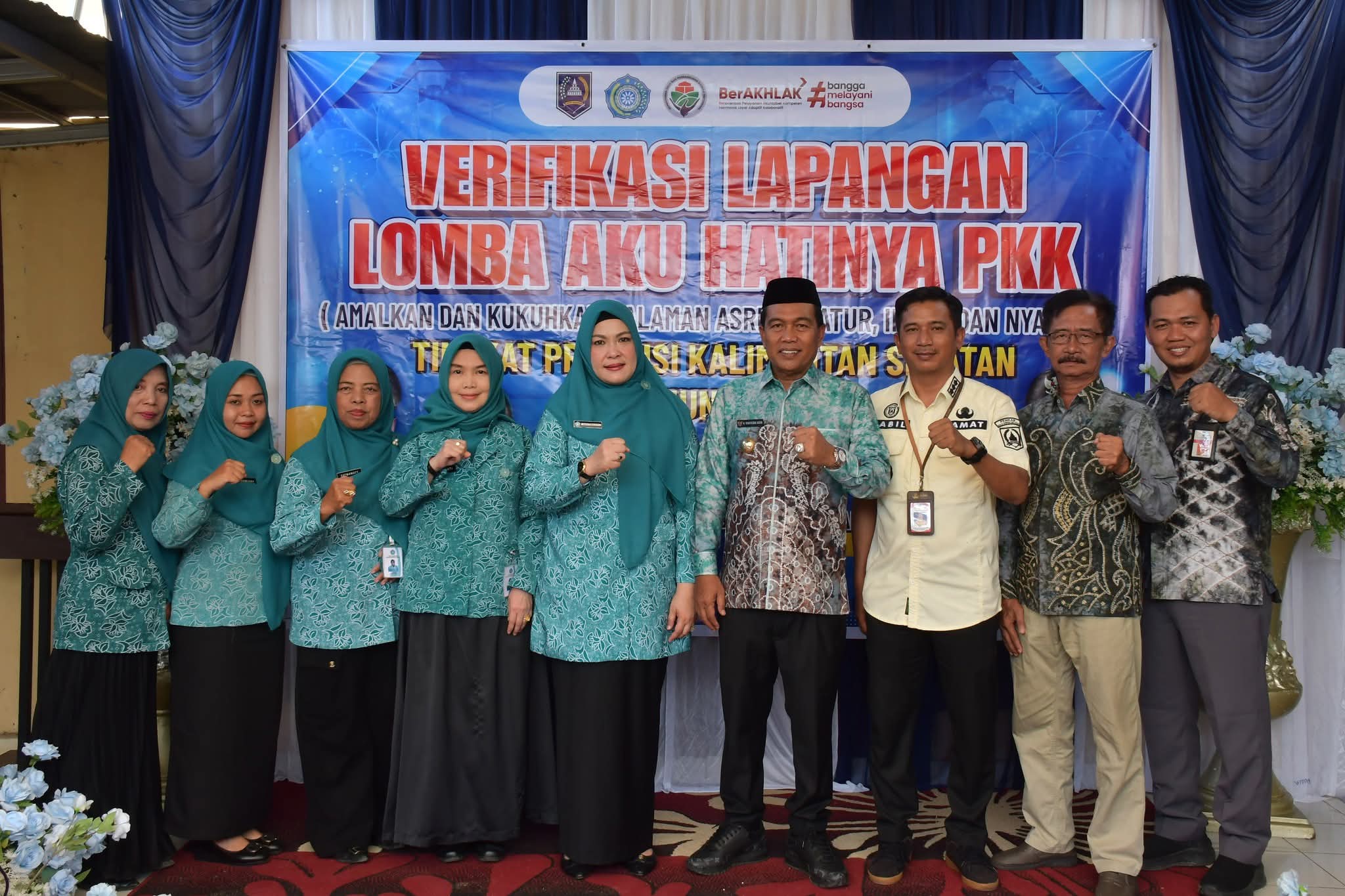 Bupati HSS dan Isteri Sambut Tim Verifikasi Lapangan Lomba Aku Hatinya PKK Kalsel