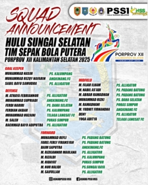 PSSI HSS Umumkan Skuat Porprov XII