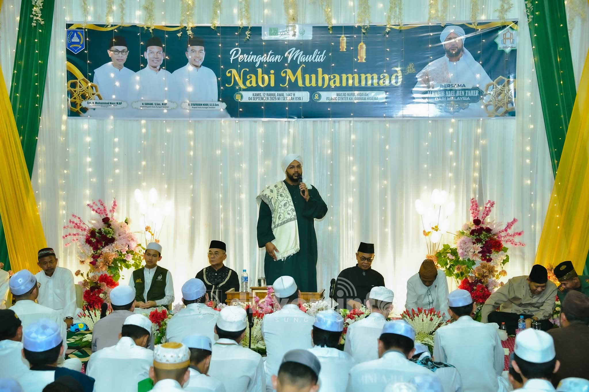 Habib Nael Ben Taher dari Malaysia Tausiah di Islamic Center Kabupaten HSS