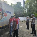 Satlantas Polres HSS Imbau Sopir Angkutan Logistik Tertib Berlalu-Lintas