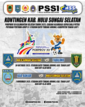 Porprov XII, Tim Sepak Bola HSS Bertanding Kamis Depan Hadapi Tabalong