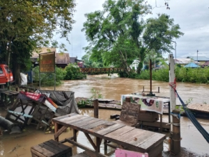 Barabai Banjir, Sungai Benawa Meluap Akibat Hujan Deras