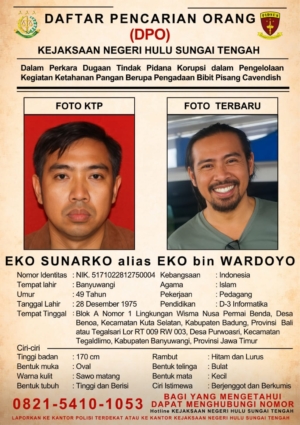 Kejari HST Tetapkan DPO Dugaan Korupsi Bibit Pisang Cavendish