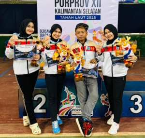 Dapat 3 Medali Porprov XII, Ketua PTMSI HSS Apresiasi Perjuangan Atlet