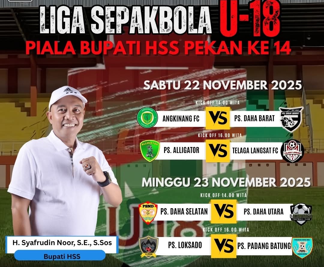 Liga Sepak Bola U18 HSS 2025 Dilanjutkan; Usai Jeda Porprov