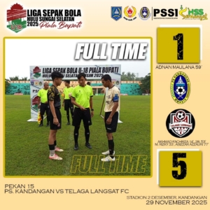 Duel Panas, Telaga Langsat FC Kandaskan PS Kandangan