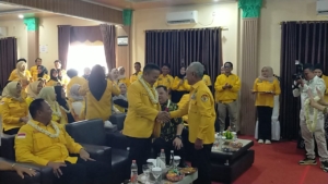 Saban Efendi Terpilih Aklamasi Jadi Ketua DPD Golkar HST