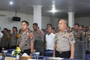 Kapolda Kalsel Tekankan Kesiapsiagaan Global kepada Jajaran Polres HST