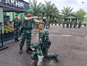 Penyambutan Warga Baru Yonif 621 Manuntung Jadi Momentum Penguatan Disiplin Prajurit