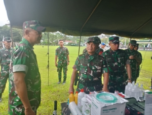 Brigjen TNI Sugiono Inspeksi Kesiapan Tempur Personel Yonif 621/Manuntung