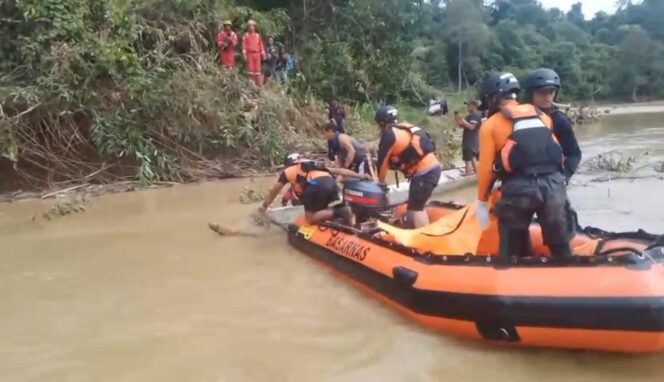 
 Seorang Pendulang Asal HST Tewas Terseret Arus Saat Seberangi Sungai Kandilo Paser
