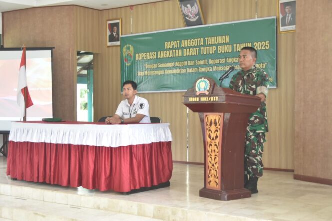 
 Primer Koperasi Kartika Beringin Kodim 1002 Gelar Rapat Anggota Tahunan