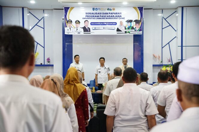 
 Kerja Sama ULM, Wabup HSS Buka Sosialisasi Program S1 dan S2 Tenaga Pendidik